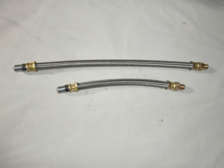 Braided AC K5 Oil Filter Hoses, Suit FX, FJ, FE, FC, FB, EK & EJ